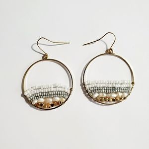 Beaded Hoop Earrings